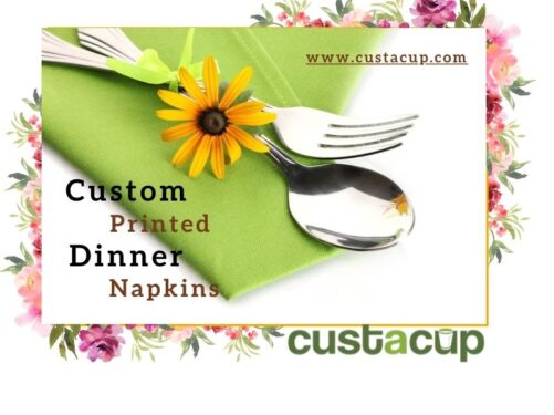 custom-printed dinner napkins