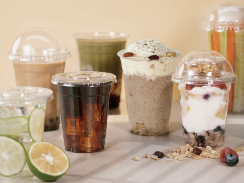 custom clear plastic cups