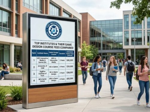 Top Institutes & Their Game Design Course Fees Compared