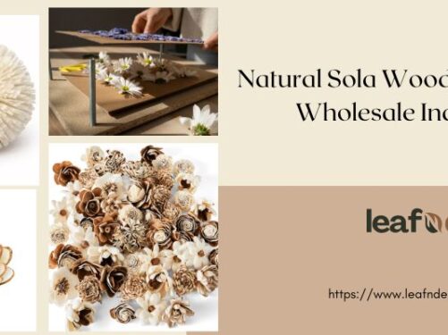 Natural Sola Wood Flower Wholesale India