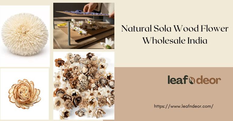 Natural Sola Wood Flower Wholesale India