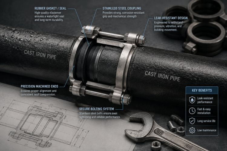 The Engineering Behind Leak-Resistant Hubless Cast Iron Pipe Joints