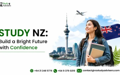 Study NZ students exploring modern classrooms and campus life in New Zealand