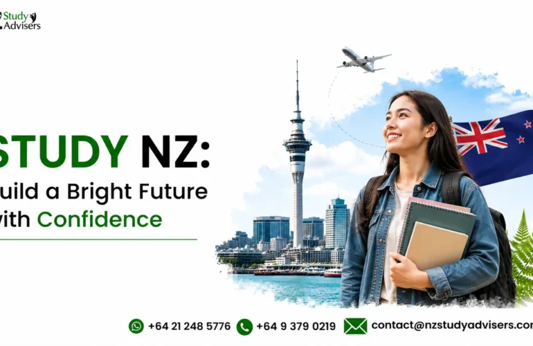 Study NZ students exploring modern classrooms and campus life in New Zealand